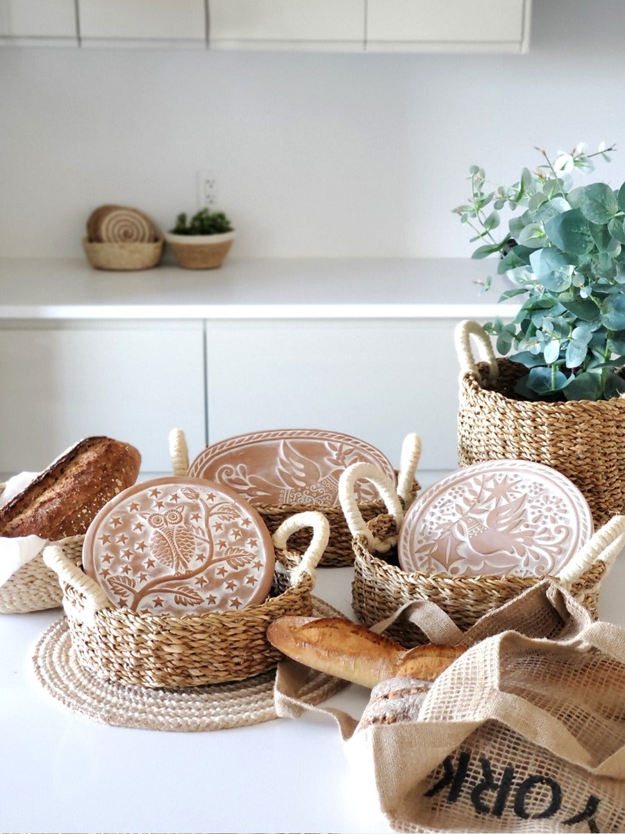 Bread Warmer & Basket - Bird Oval-2