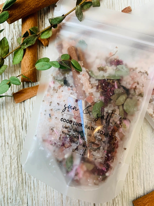 Lux & Lou - GOOD LUCK - Bath Soak- Bath Salts - Bath Tea