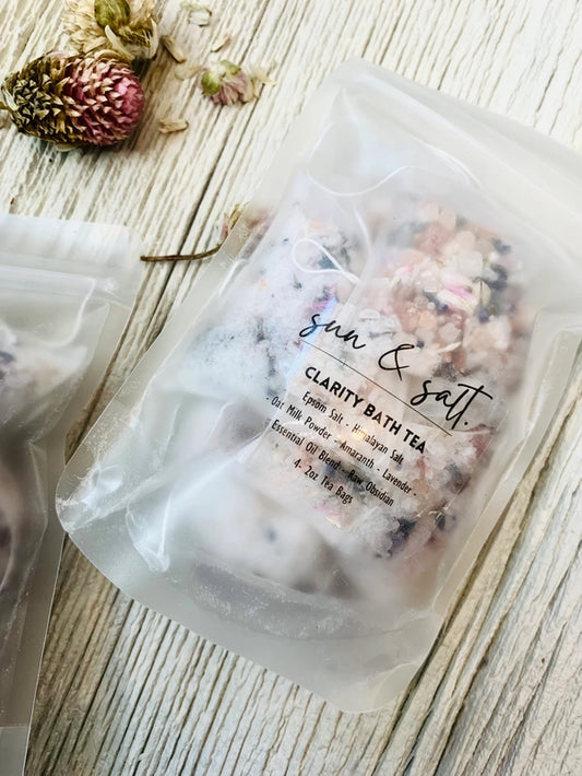 Lux & Lou -CLARITY - Bath Soak- Bath Salts - Bath Tea