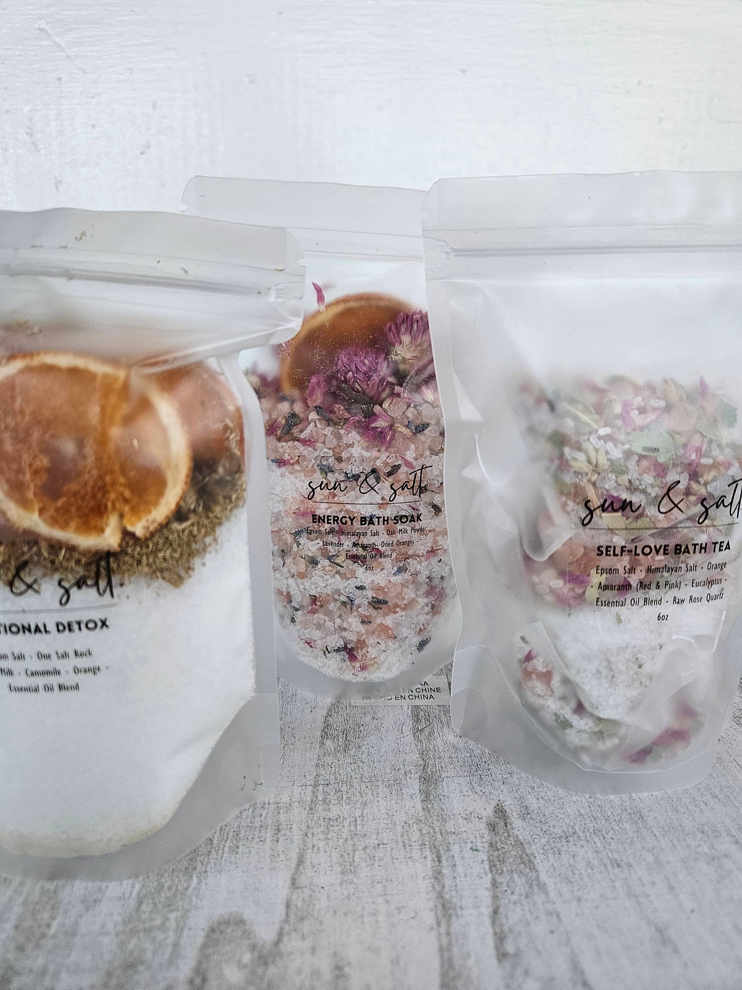 Lux & Lou -INNER BEAUTY Bath Soak with ROSE QUARTZ - Bath Salt - Bath Soak- Bath Salts - Bath Tea