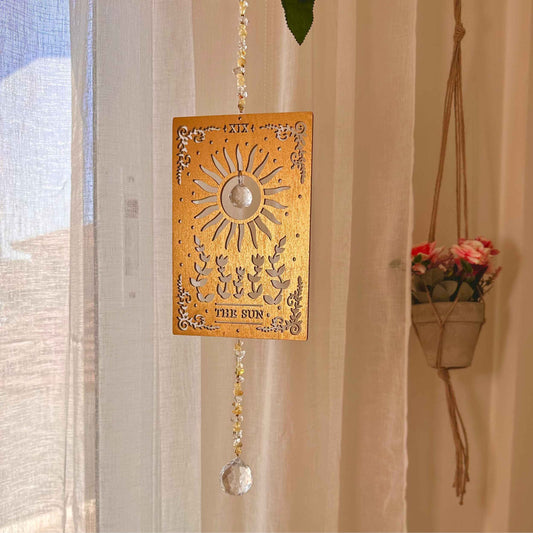 Aryenne Jewelry & Suncatchers - The Sun - Wooden Tarot Suncatcher